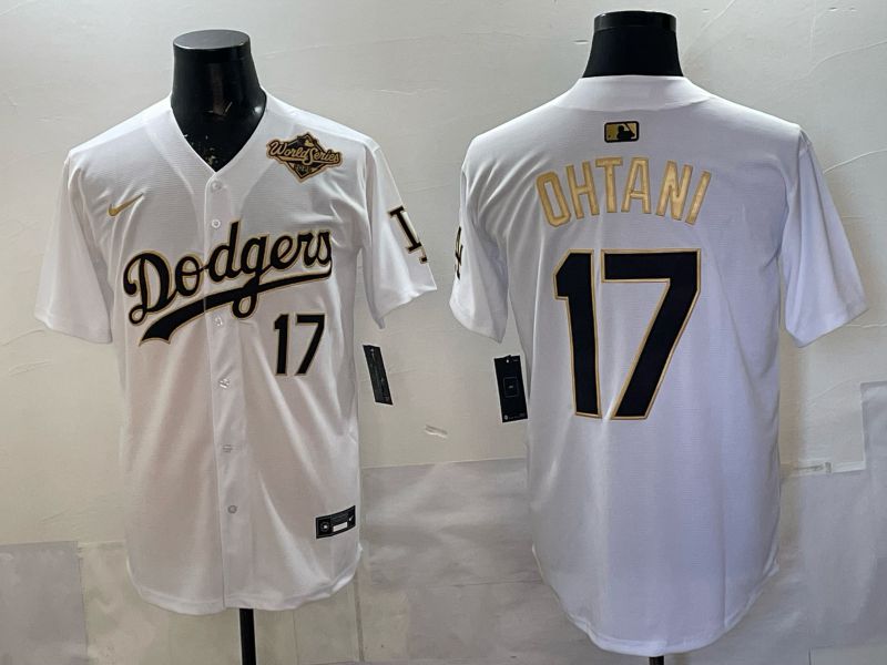 Men 2026 Nike Los Angeles Dodgers #17 Ohtani White Game MLB Jersey 02->los angeles dodgers->MLB Jersey